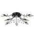 Janis Multi Arm Semi Flush Ceiling Lamp Matt Black 8x G9-2