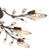Janis Multi Arm Semi Flush Ceiling Lamp Matt Black 8x G9-3