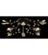 Janis Multi Arm Semi Flush Ceiling Lamp Matt Black 8x G9-4