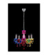 Cuimbra II Multi Colour Chandelier Chrome 5x E14-2