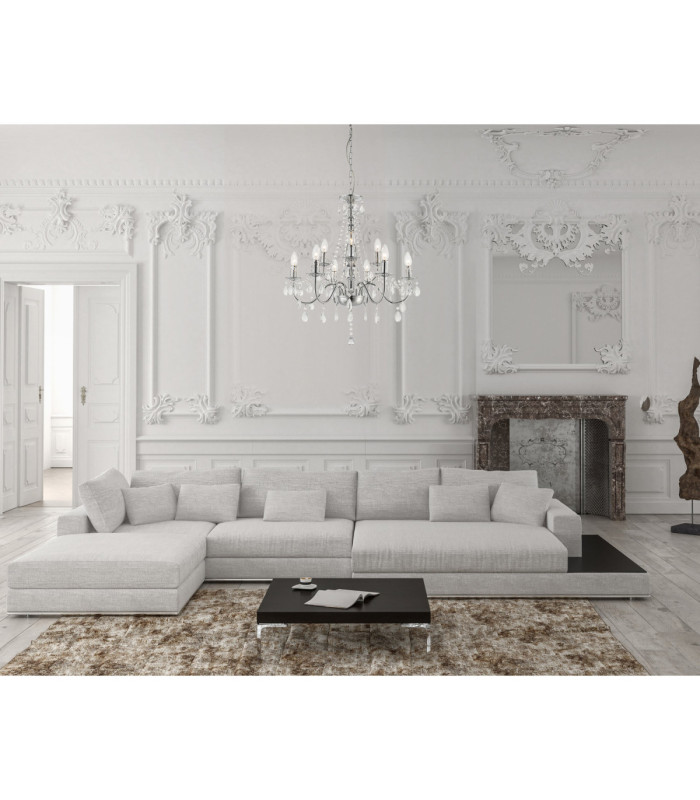 William Chandelier Chrome 9x E14-5