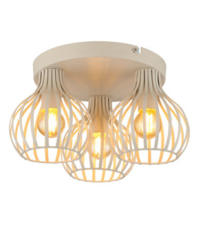 Mateo Semi Flush Ceiling Light Creme Colour  3x E14-1