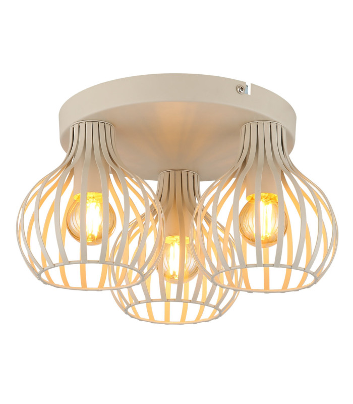 Mateo Semi Flush Ceiling Light Creme Colour  3x E14-1