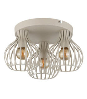 Mateo Semi Flush Ceiling Light Creme Colour  3x E14-2
