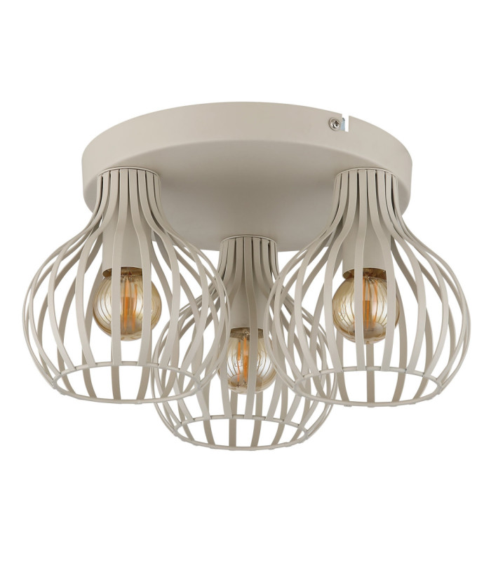 Mateo Semi Flush Ceiling Light Creme Colour  3x E14-2