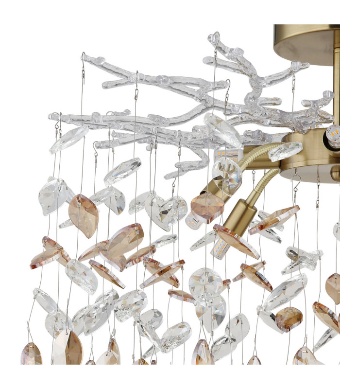 Danna Ceiling Light Matt Gold Colours 8x G9-3
