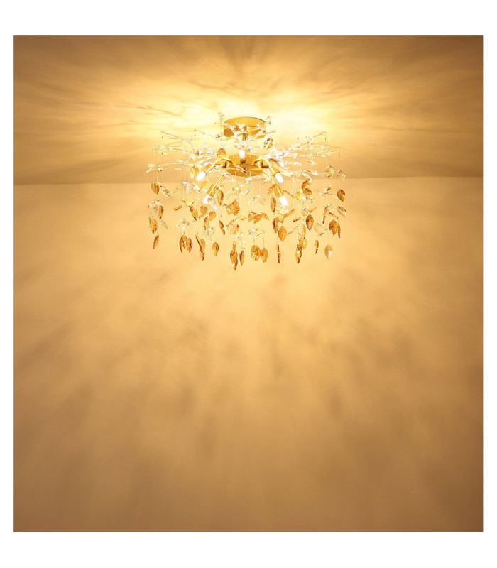 Danna Ceiling Light Matt Gold Colours 8x G9-5