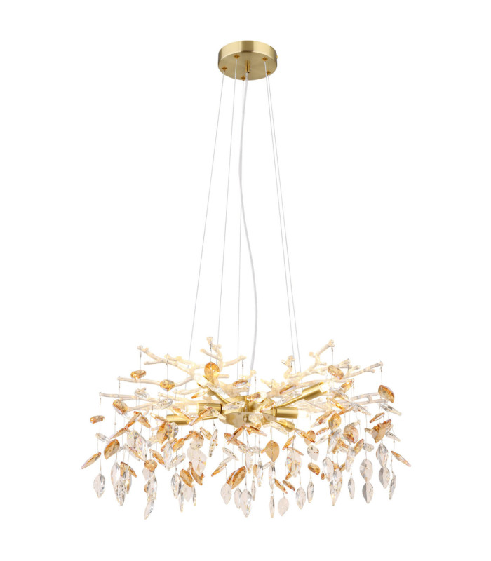 Danna Pendant Ceiling Light Matt Gold Colours 8x G9-1
