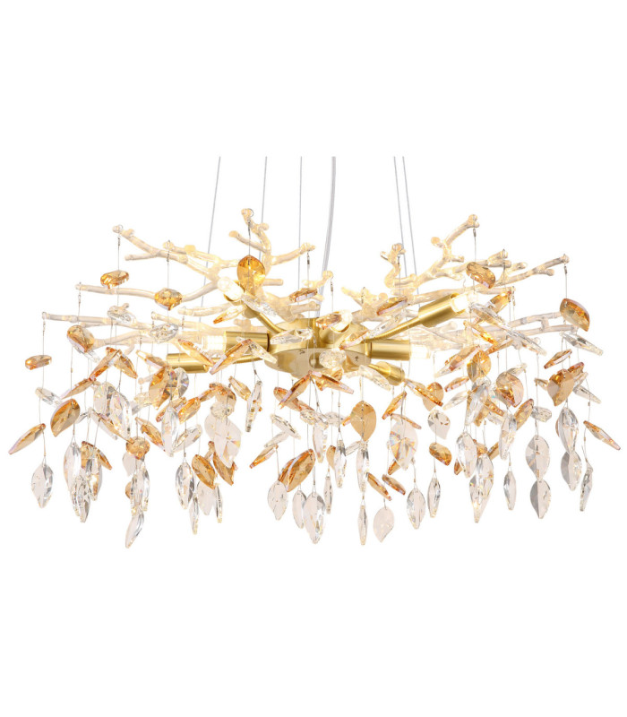 Danna Pendant Ceiling Light Matt Gold Colours 8x G9-3