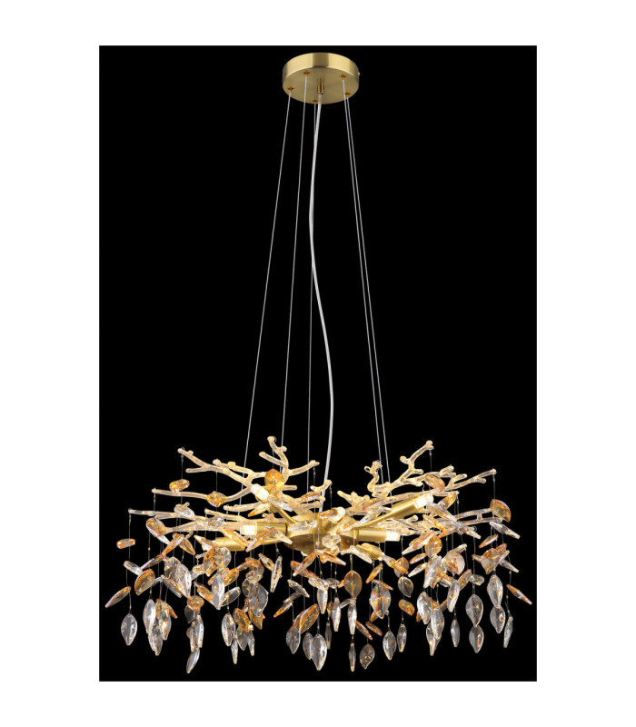 Danna Pendant Ceiling Light Matt Gold Colours 8x G9-4