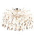 Danna Ceiling Light Chrome Smoke Glass Crystal 8x G9-1