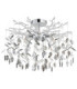 Danna Ceiling Light Chrome Smoke Glass Crystal 8x G9-2