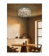 Danna Ceiling Light Chrome Smoke Glass Crystal 8x G9-5