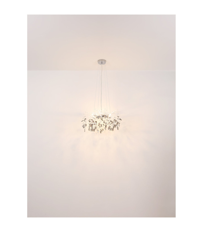 Danna Pendant Ceiling Light Chrome 8x G9-6