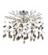 Danna Ceiling Light Chrome Black Glass Crystal 8x G9-1