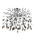 Danna Ceiling Light Chrome Black Glass Crystal 8x G9-2