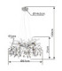 Danna Pendant Ceiling Light Chrome 8x G9-9