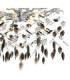 Danna Ceiling Light Chrome Black Glass Crystal 8x G9-3