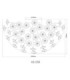 Katrina Ceiling Light Gold Colours 4x G9 3000K-5
