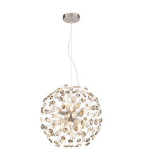 Katrina Pendant Ceiling Light Chrome 8x G9 3000K-1