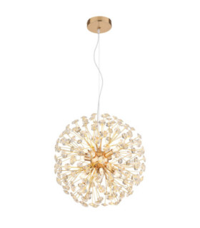 Katrina Pendant Ceiling Light Gold Colours 8x G9 3000K-1