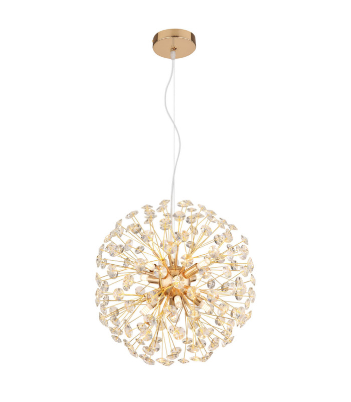 Katrina Pendant Ceiling Light Gold Colours 8x G9 3000K-1
