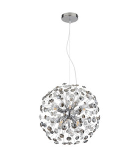 Katrina Pendant Ceiling Light Chrome 8x G9 3000K-2