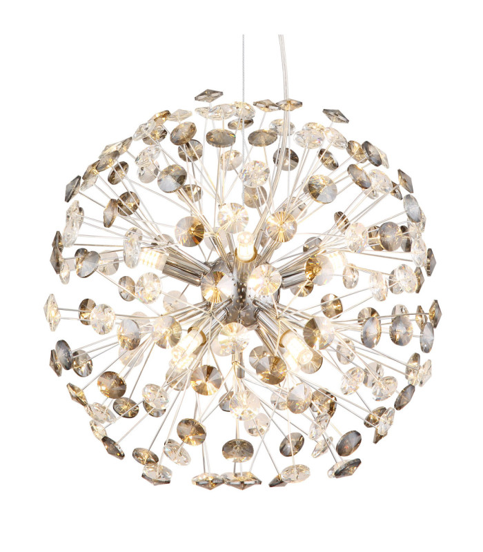 Katrina Pendant Ceiling Light Chrome 8x G9 3000K-3