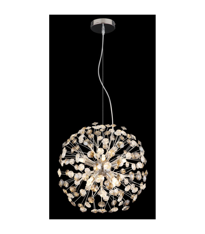 Katrina Pendant Ceiling Light Chrome 8x G9 3000K-4