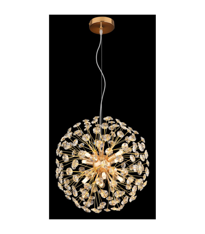 Katrina Pendant Ceiling Light Gold Colours 8x G9 3000K-4