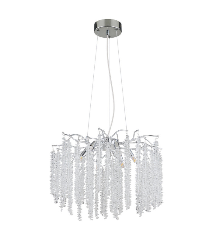 Laverne Pendant Ceiling Light Chrome 6x G9-2