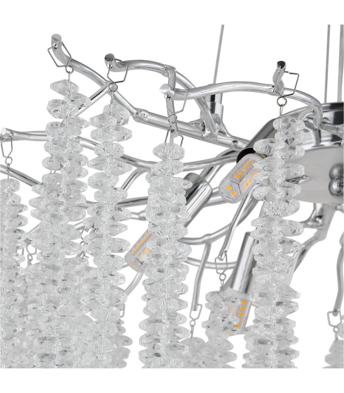 Laverne Pendant Ceiling Light Chrome 6x G9-3