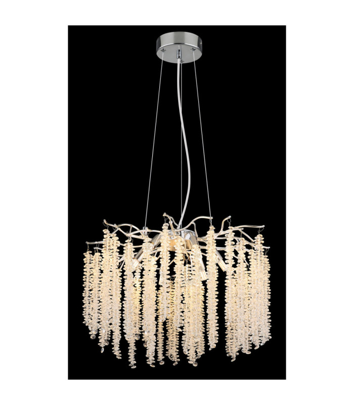 Laverne Pendant Ceiling Light Chrome 6x G9-4