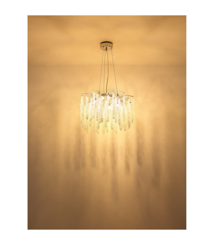 Laverne Pendant Ceiling Light Chrome 6x G9-5