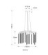 Laverne Pendant Ceiling Light Chrome 6x G9-8