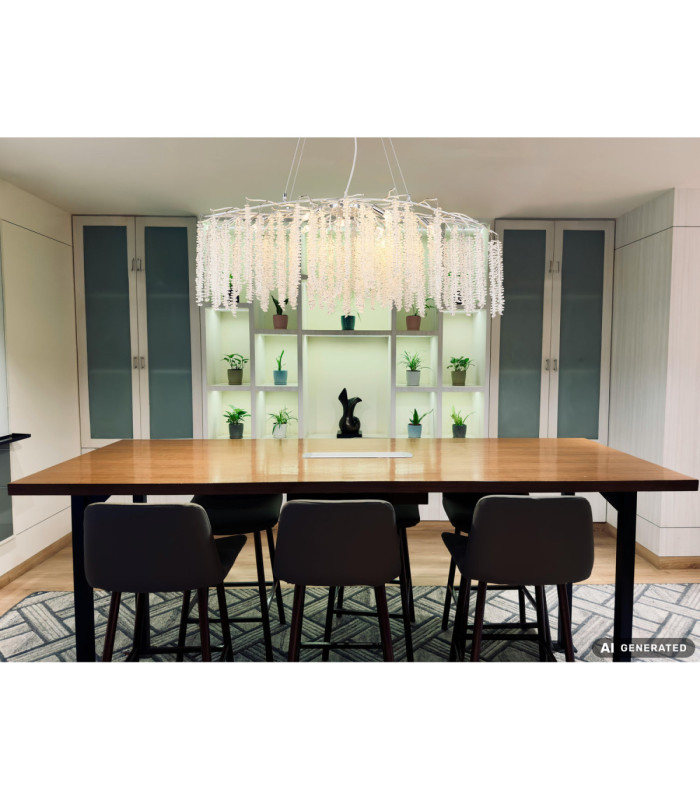 Laverne Pendant Ceiling Light Chrome 9x G9-7
