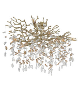 Queena Ceiling Light Matt Gold Colours 7x E14-2