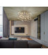 Queena Ceiling Light Matt Silver Colour  7x E14-8