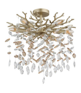 Queena Ceiling Light Matt Gold Colours 6x E14-2