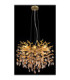 Queena Pendant Ceiling Light Matt Gold Colours 8x E14-3
