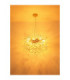 Queena Pendant Ceiling Light Matt Gold Colours 8x E14-4