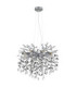 Queena Pendant Ceiling Light Matt Silver Colour  8x E14-2