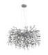 Queena Pendant Ceiling Light Matt Silver Colour  10x E14-2