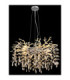 Queena Pendant Ceiling Light Matt Silver Colour  10x E14-3