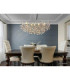 Queena Bar Pendant Ceiling Light Matt Silver Colour  10x E14-8