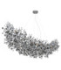 Queena Pendant Ceiling Light Matt Silver Colour  16x E14-2