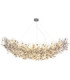 Queena Pendant Ceiling Light Matt Silver Colour  16x E14-3