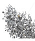 Queena Pendant Ceiling Light Matt Silver Colour  16x E14-4