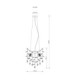 Queena Pendant Ceiling Light Matt Gold Colours 4x E14-7
