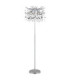 Queena Glass Floor Lamp Matt Silver Colour  5x E14-2